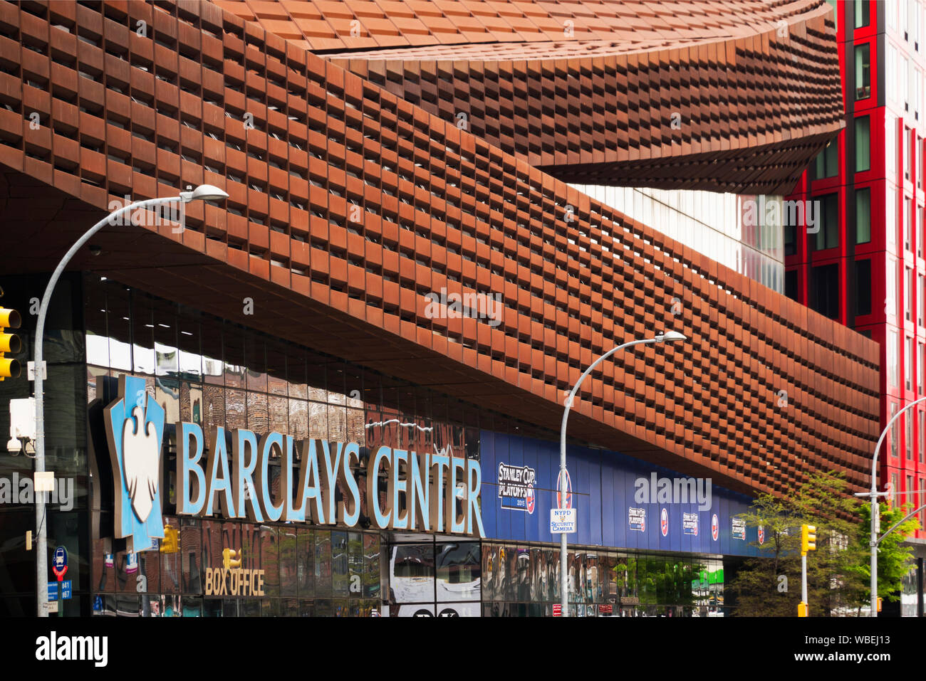 Barclay center in downtown Brooklyn NYC Stock Photo