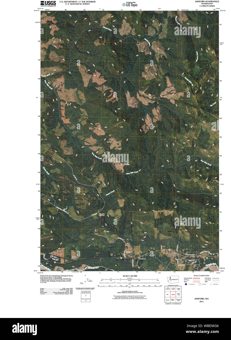 Ashford washington state map Cut Out Stock Images & Pictures Alamy