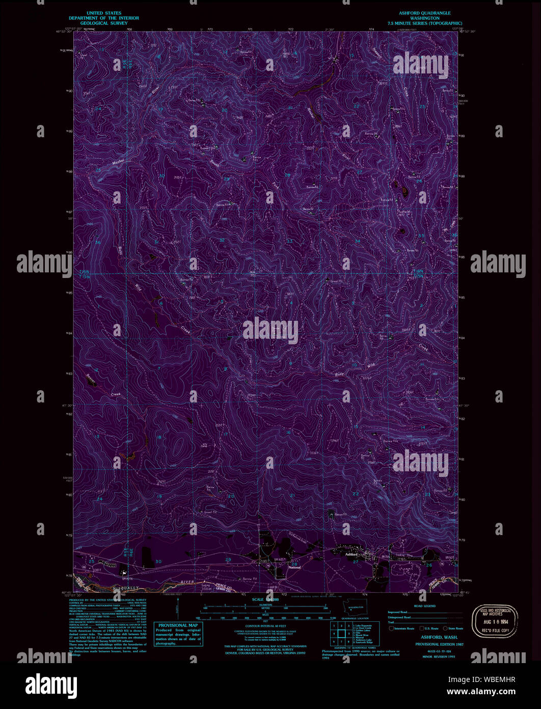 Ashford washington map hires stock photography and images Alamy