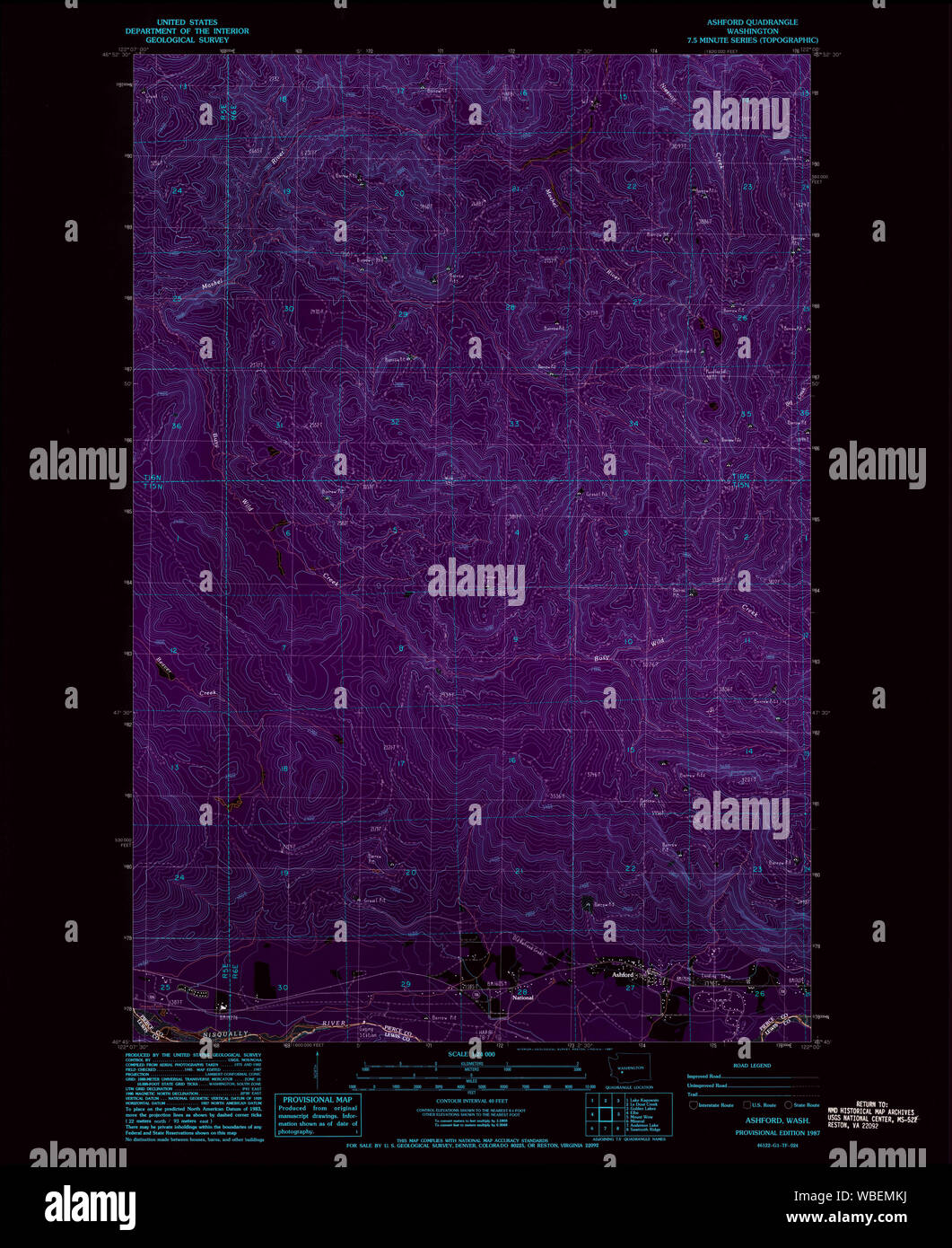 Map of ashford washington hires stock photography and images Alamy