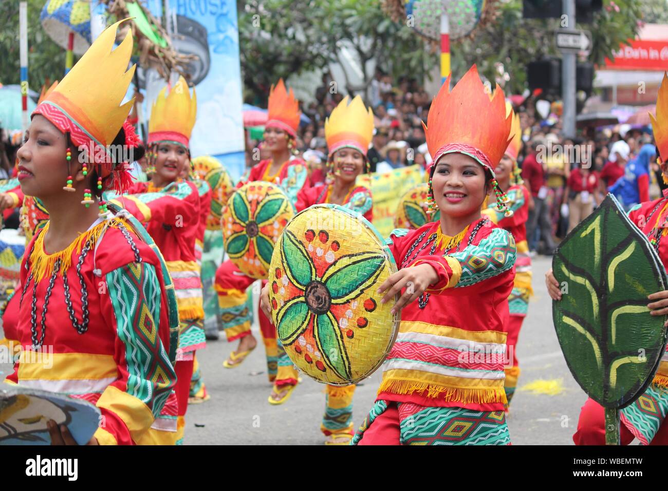 Davao City, PhilippinesAugust 2014 Performers at the streetcdancing