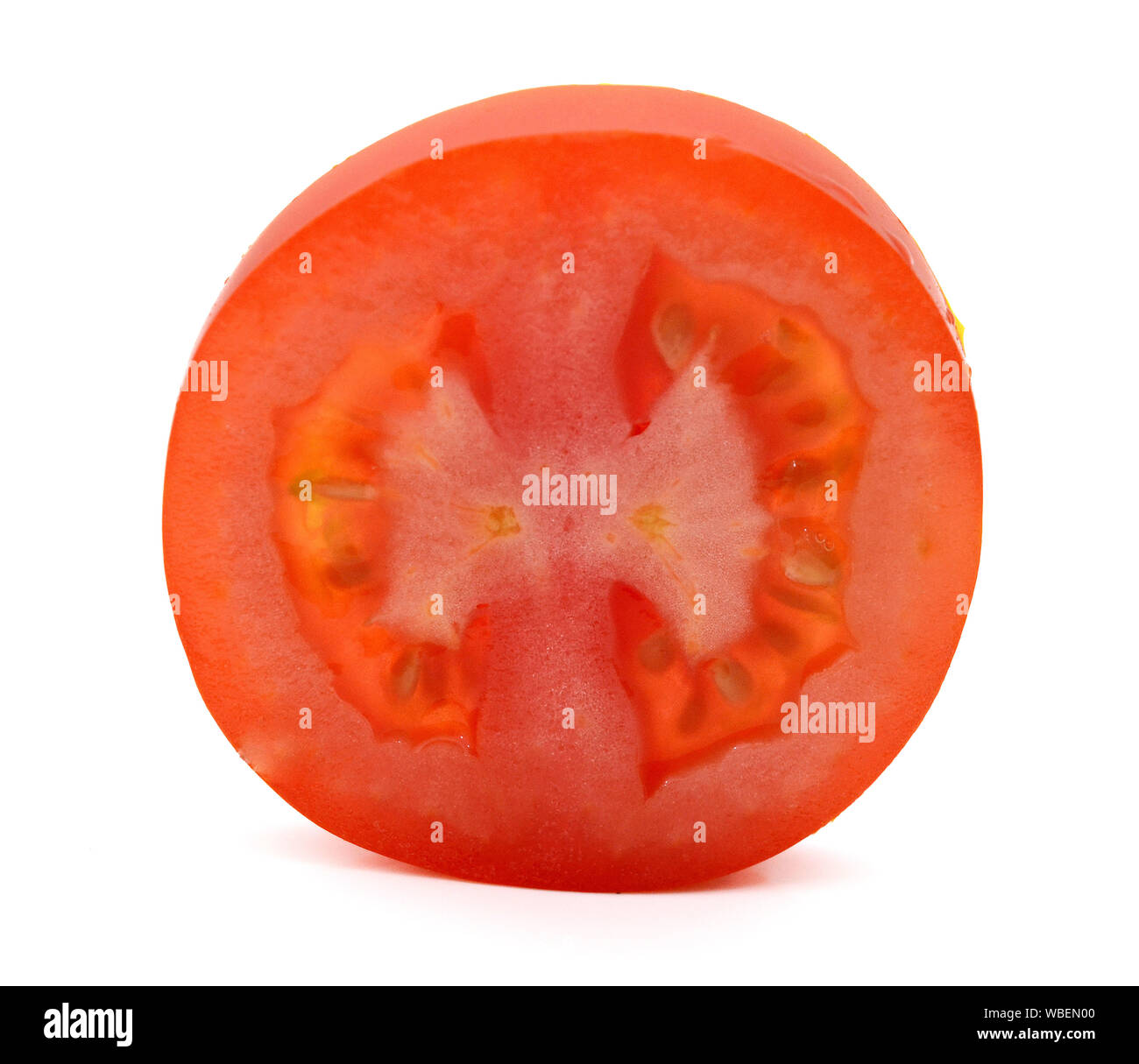 Tomato Slice Isolated On White Background Stock Photo Alamy