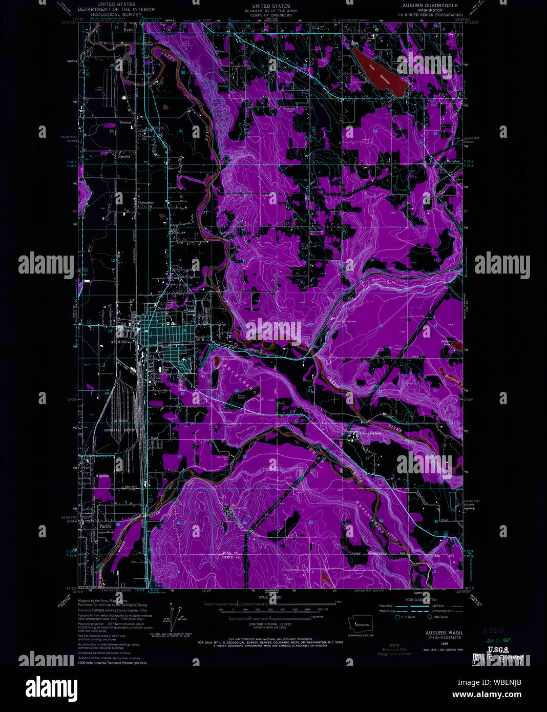 Auburn washington map hi res stock photography and images alamy