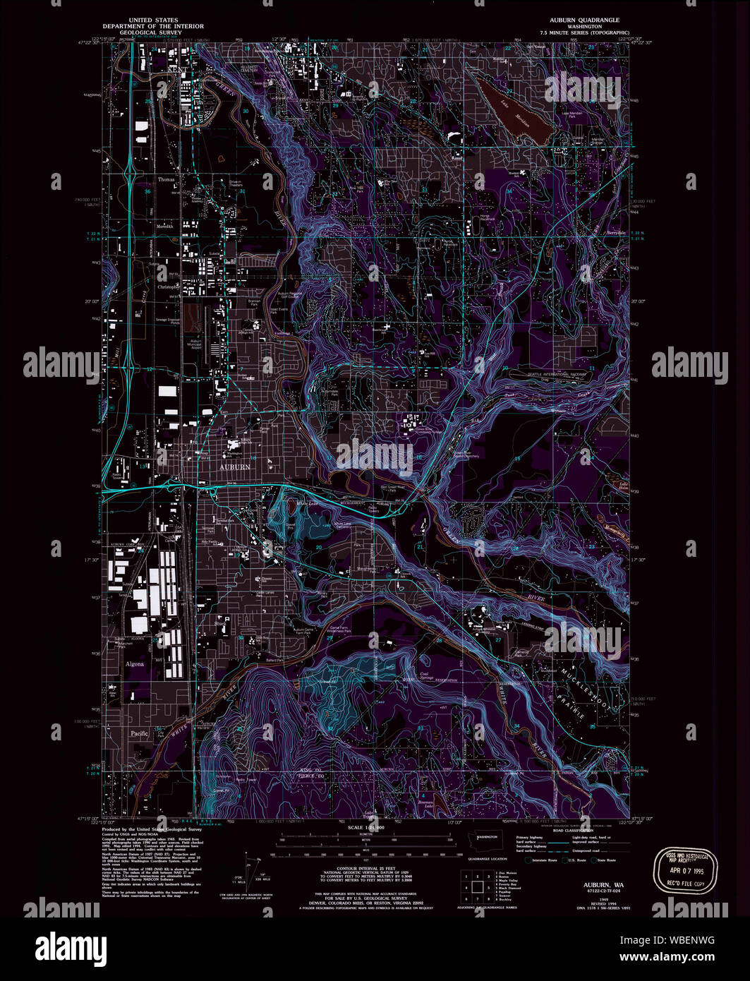 Auburn washington map hi res stock photography and images alamy