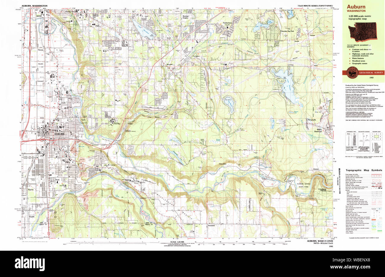 Auburn washington map hi res stock photography and images alamy