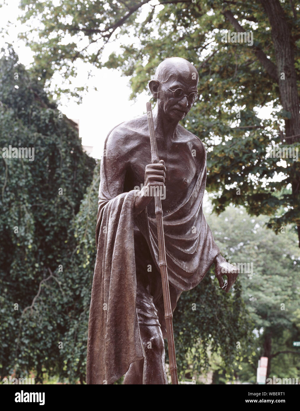 Gandhi statue, Indian Embassy, Washington D.C., USA Stock Photo - Alamy