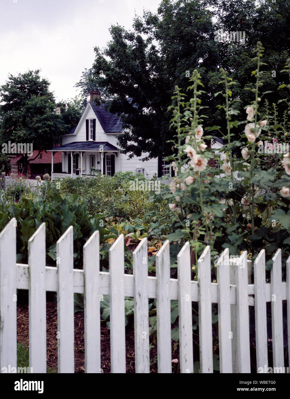 Garden in Old Salem, a preserved early Moravian village in Winston