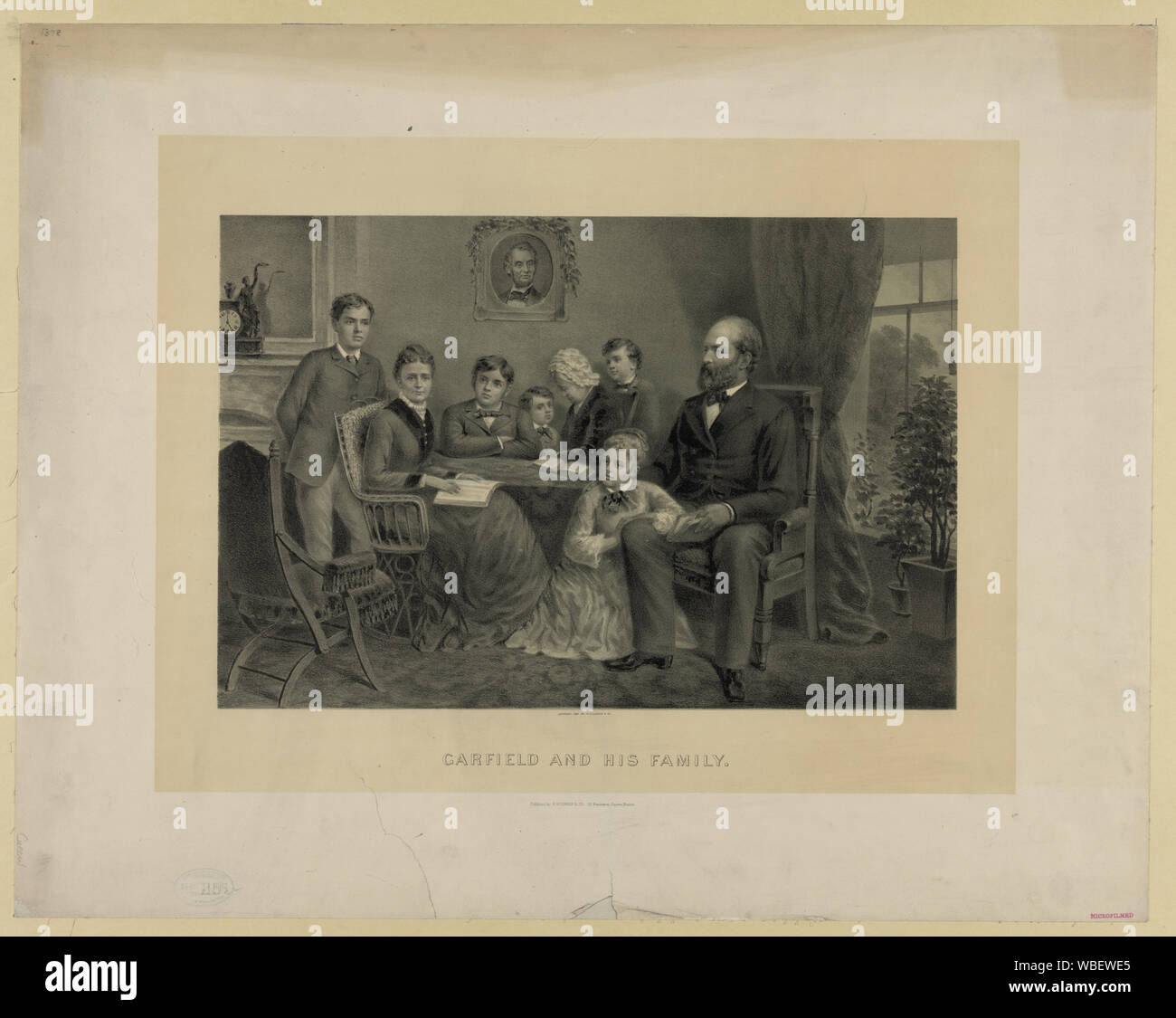 Garfield and his family Abstract/medium: 1 print : lithograph ; 49.1 x 59.7 cm (sheet) Stock Photo