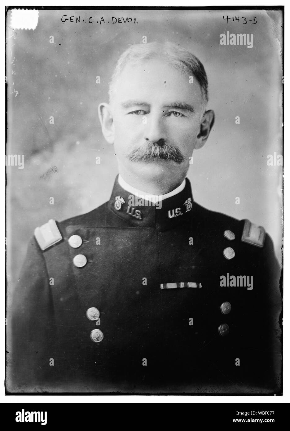 Gen. C.A. Devol Abstract/medium: 1 negative : glass ; 5 x 7 in. or smaller. Stock Photo