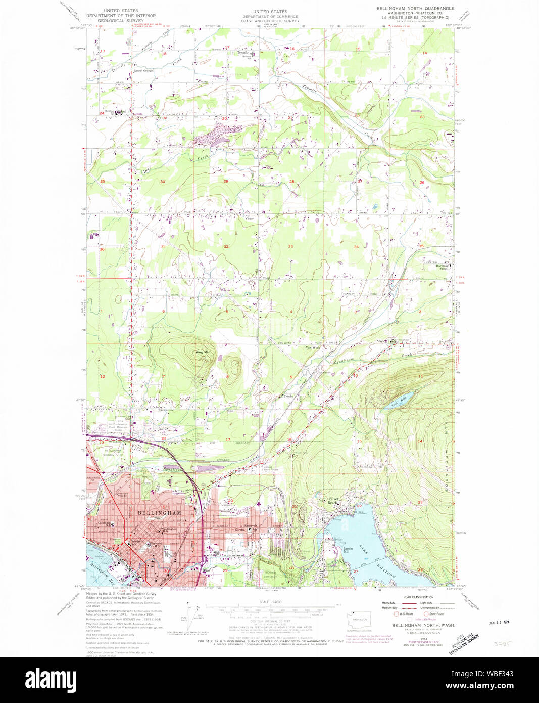 Map of bellingham washington hires stock photography and images Alamy