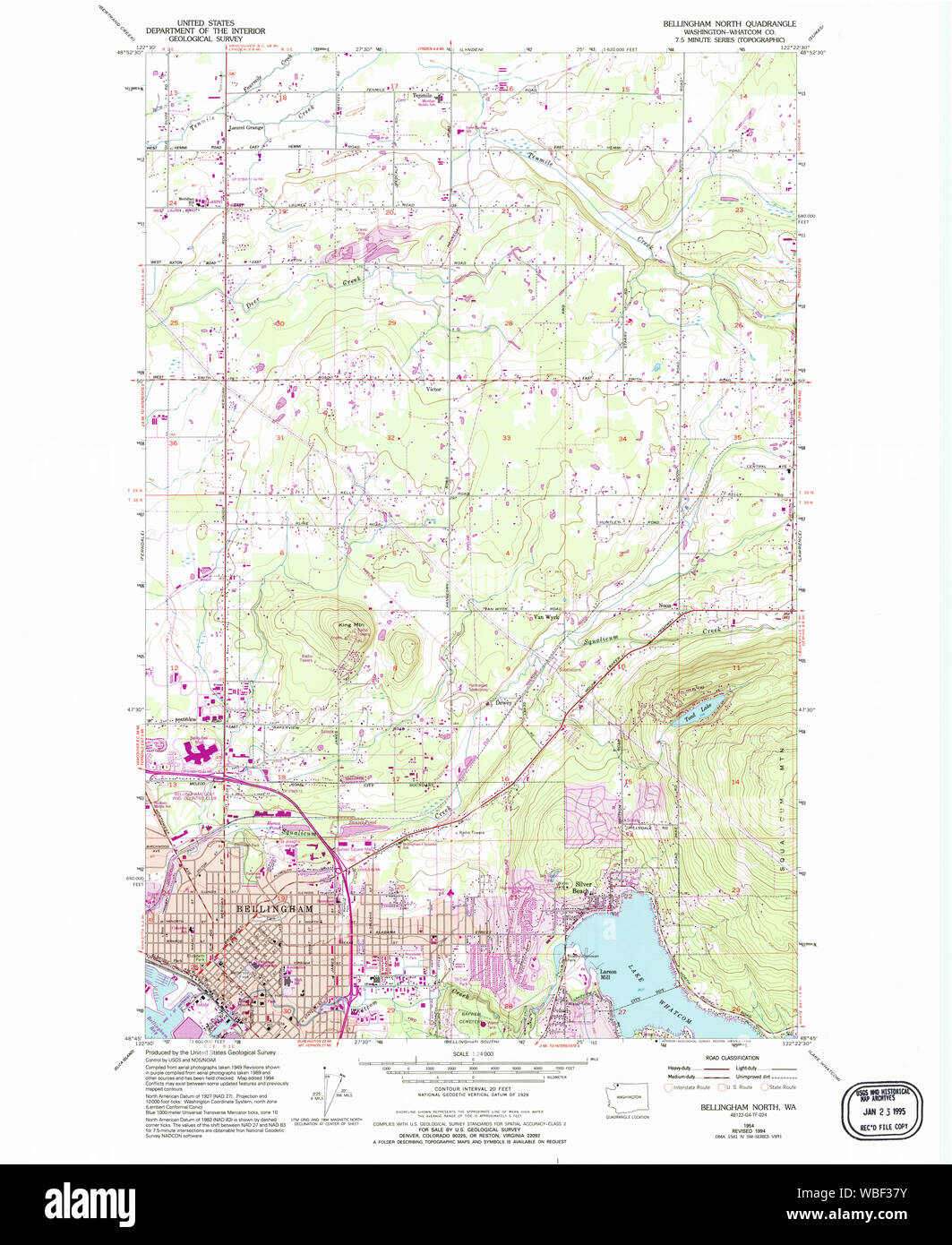 Map of bellingham washington Cut Out Stock Images & Pictures Alamy