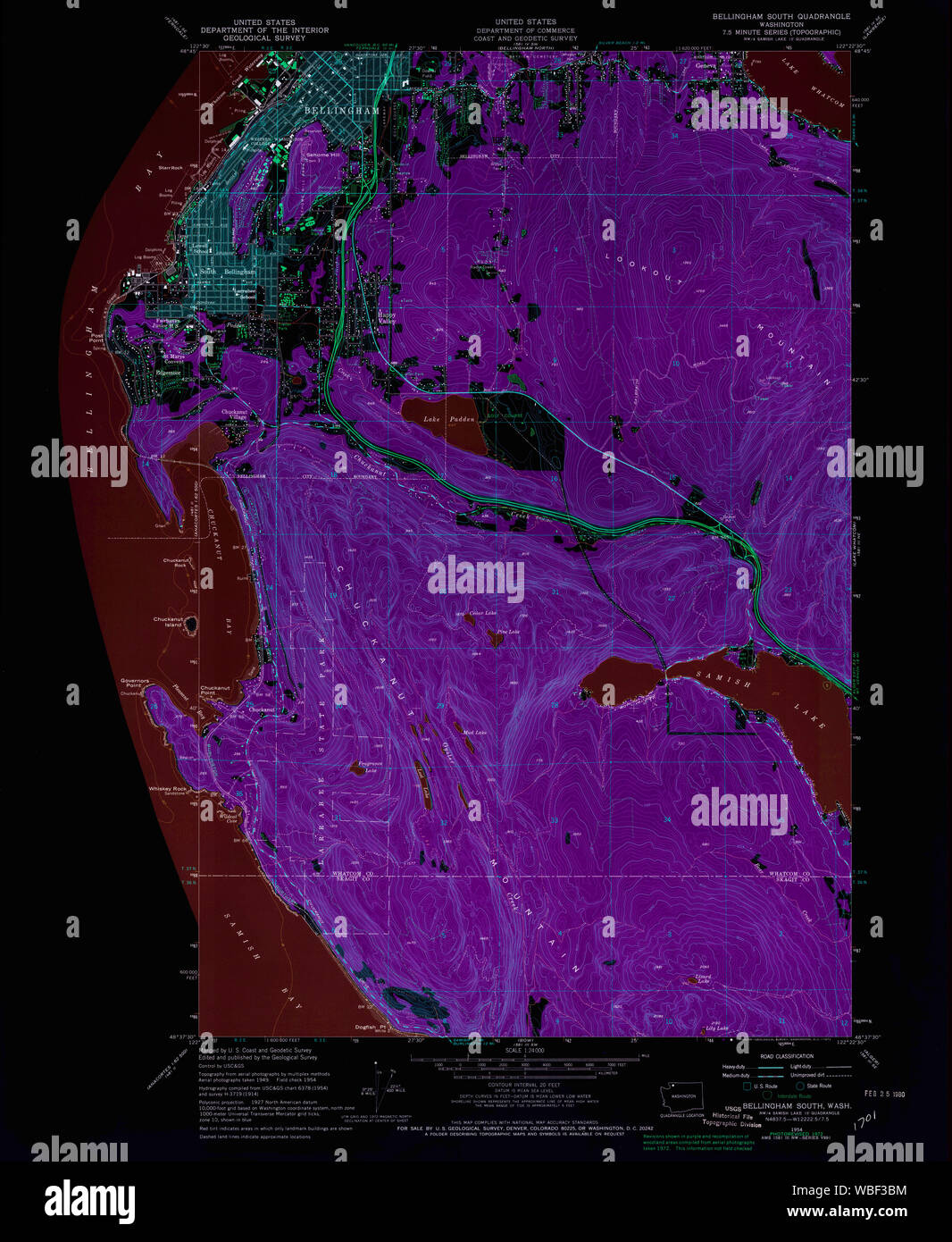 Map of bellingham washington hires stock photography and images Alamy