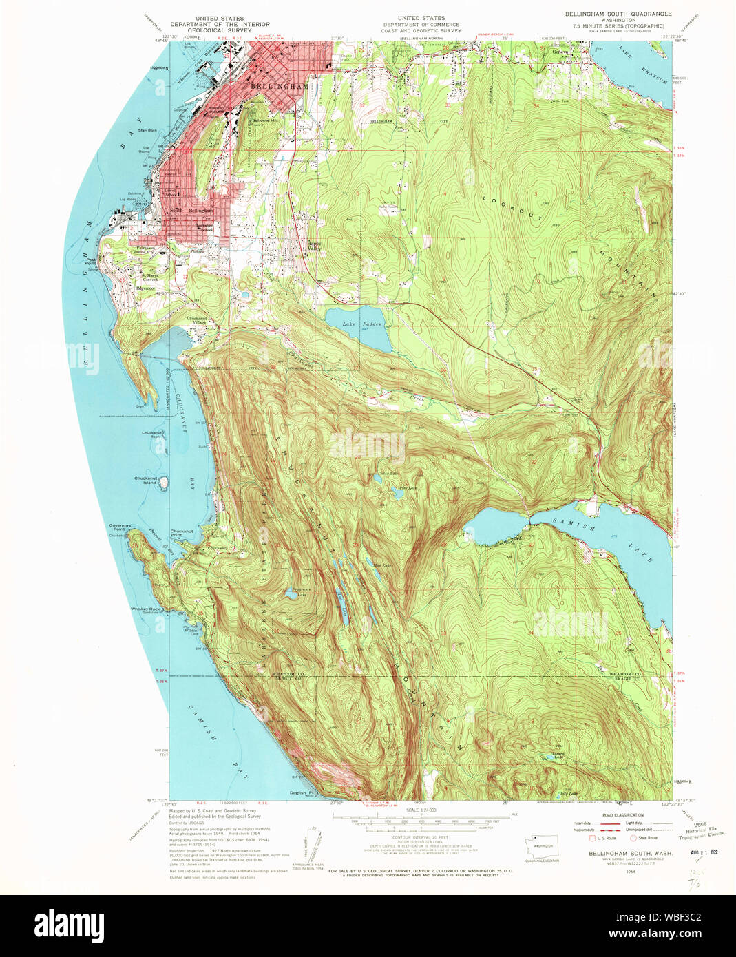 Map of bellingham washington hires stock photography and images Alamy