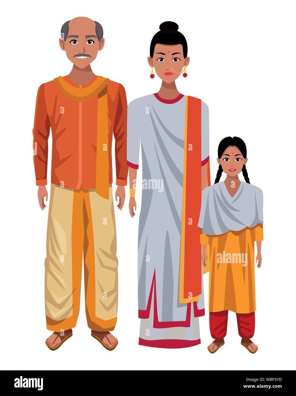 indian asian oriental culture cartoon Stock Vector Image & Art - Alamy