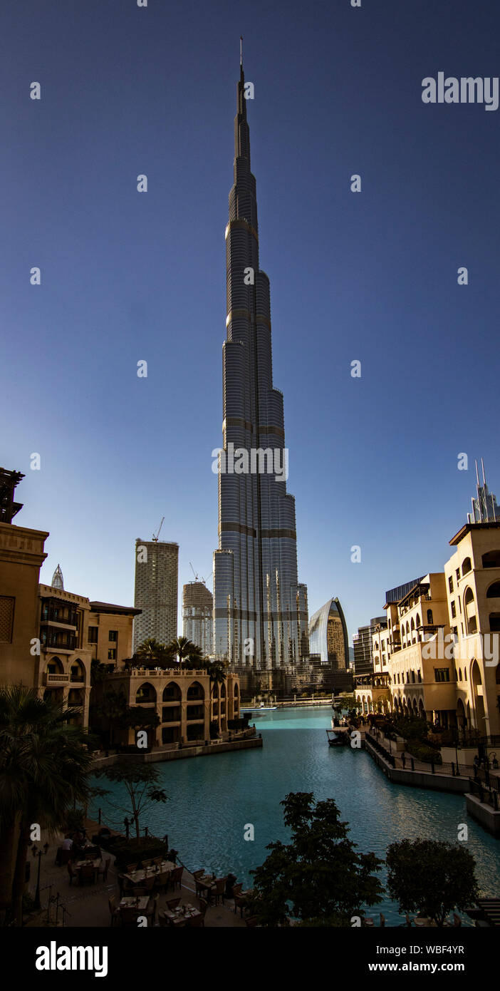 DUBAI, UAE, MAR 20, 2018: The Burj Khalifa is the talled building in the  world, with 160 floors was completed in 2008 Stock Photo - Alamy