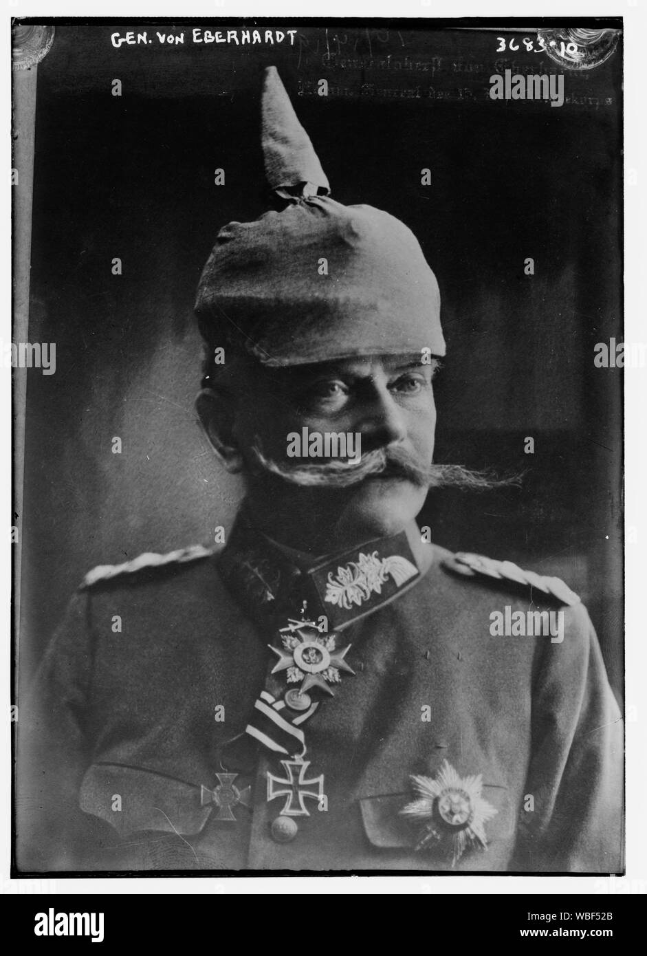 Gen. Von Eberhardt Abstract/medium: 1 negative : glass ; 5 x 7 in. or smaller. Stock Photo