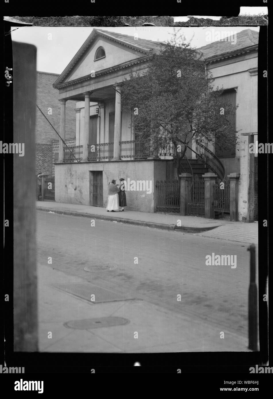 General Beauregard's house, 1113 Chartres Street, New Orleans Abstract/medium: Genthe, Arnold, 1869-1942, photographer. Stock Photo