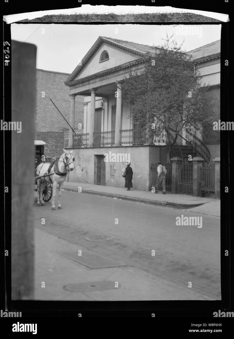 General Beauregard's house, 1113 Chartres Street, New Orleans Abstract/medium: Genthe, Arnold, 1869-1942, photographer. Stock Photo