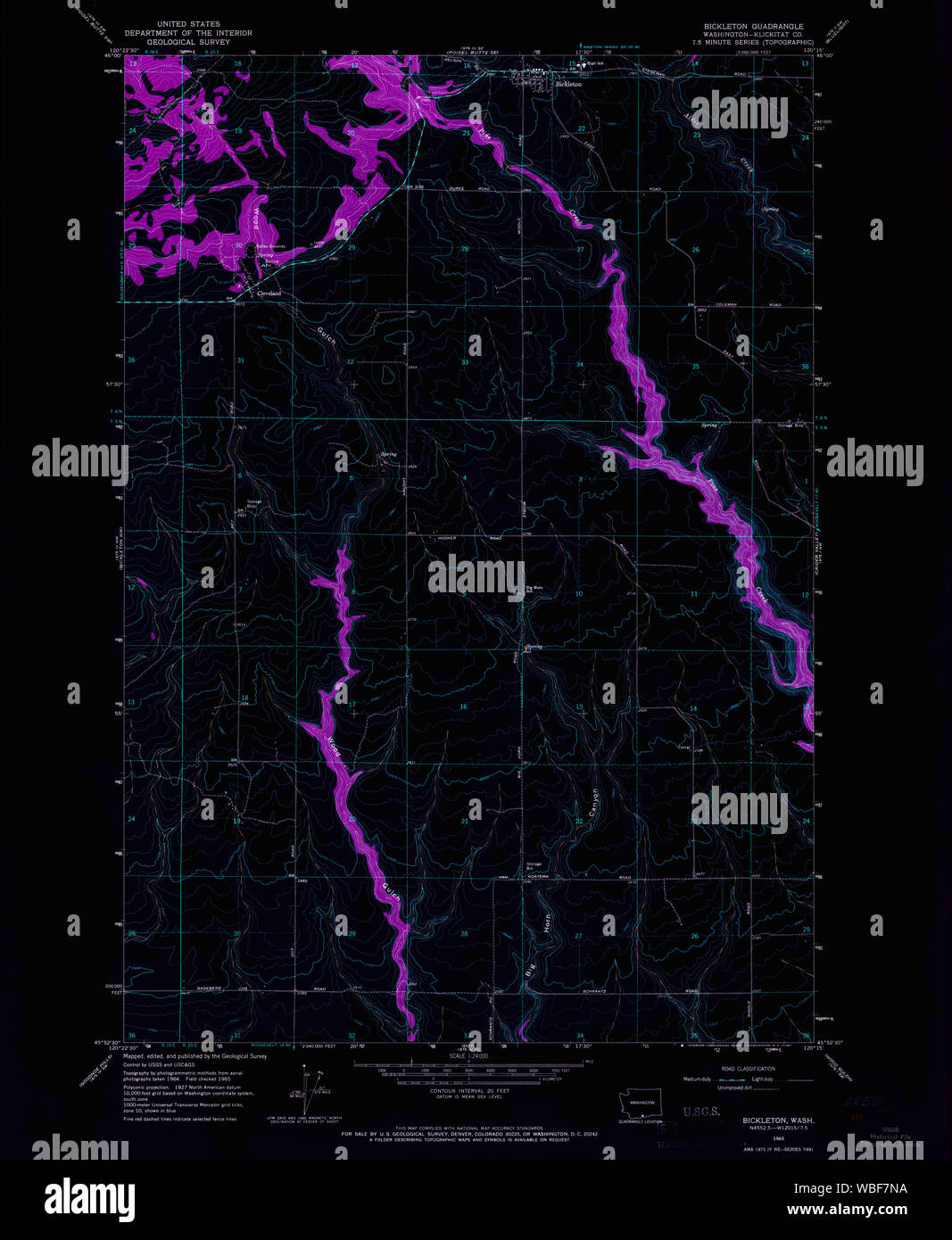 Bickleton washington map hires stock photography and images Alamy