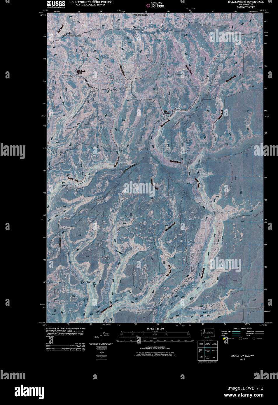 Bickleton map hires stock photography and images Alamy