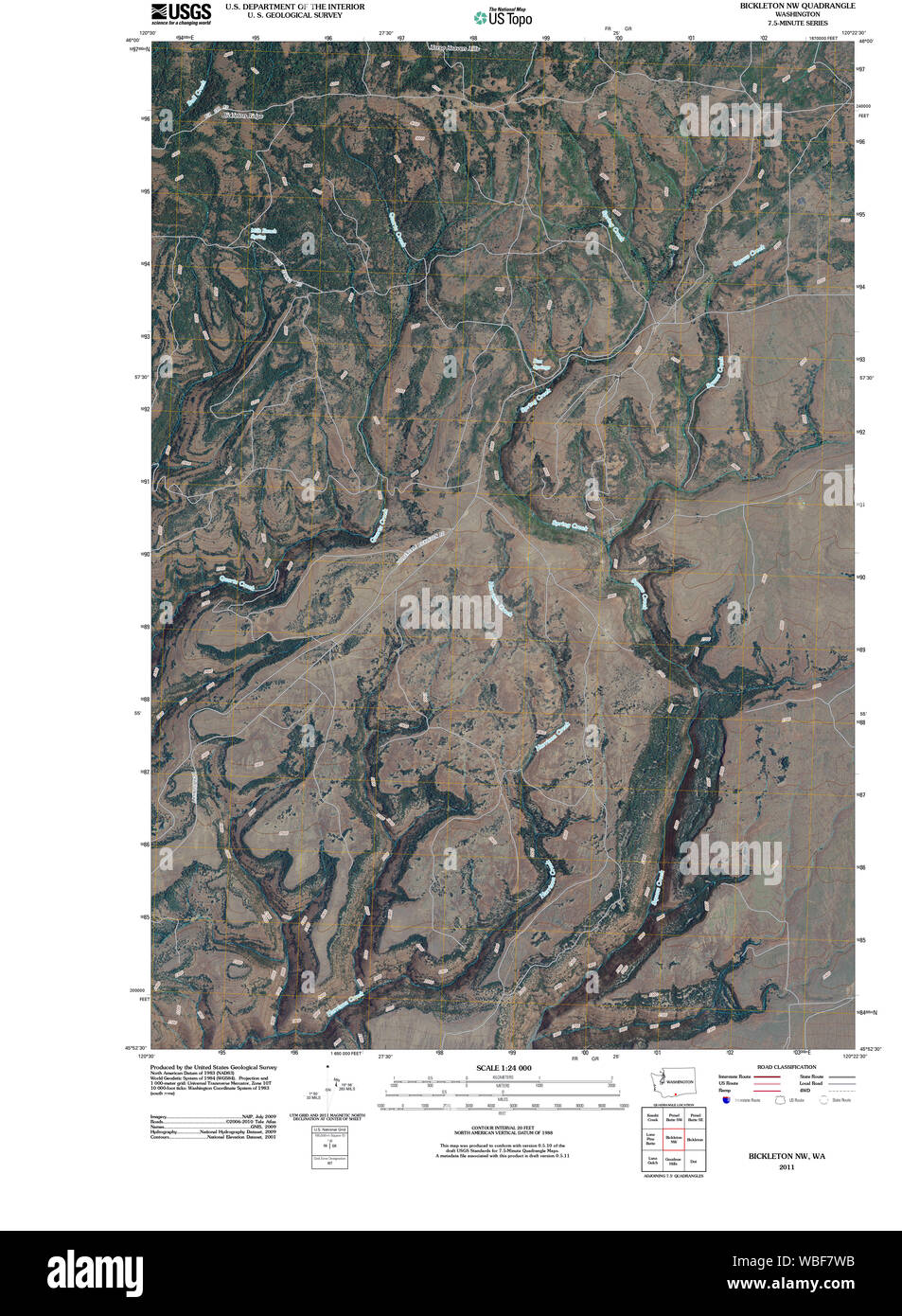 Bickleton map hires stock photography and images Alamy