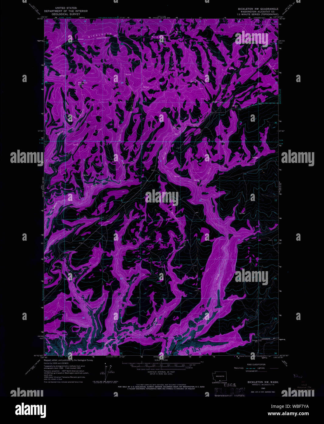 Bickleton map hires stock photography and images Alamy