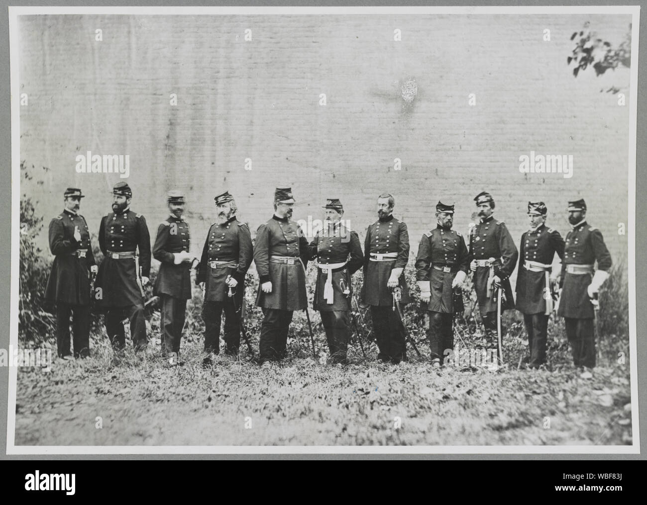 General McClellan and Generals of Divisions Stock Photo - Alamy