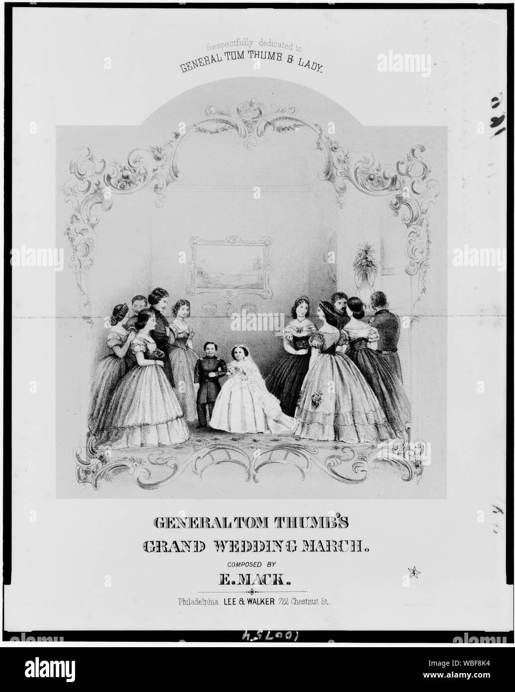 General Tom Thumb's grand wedding march, composed by E. Mack