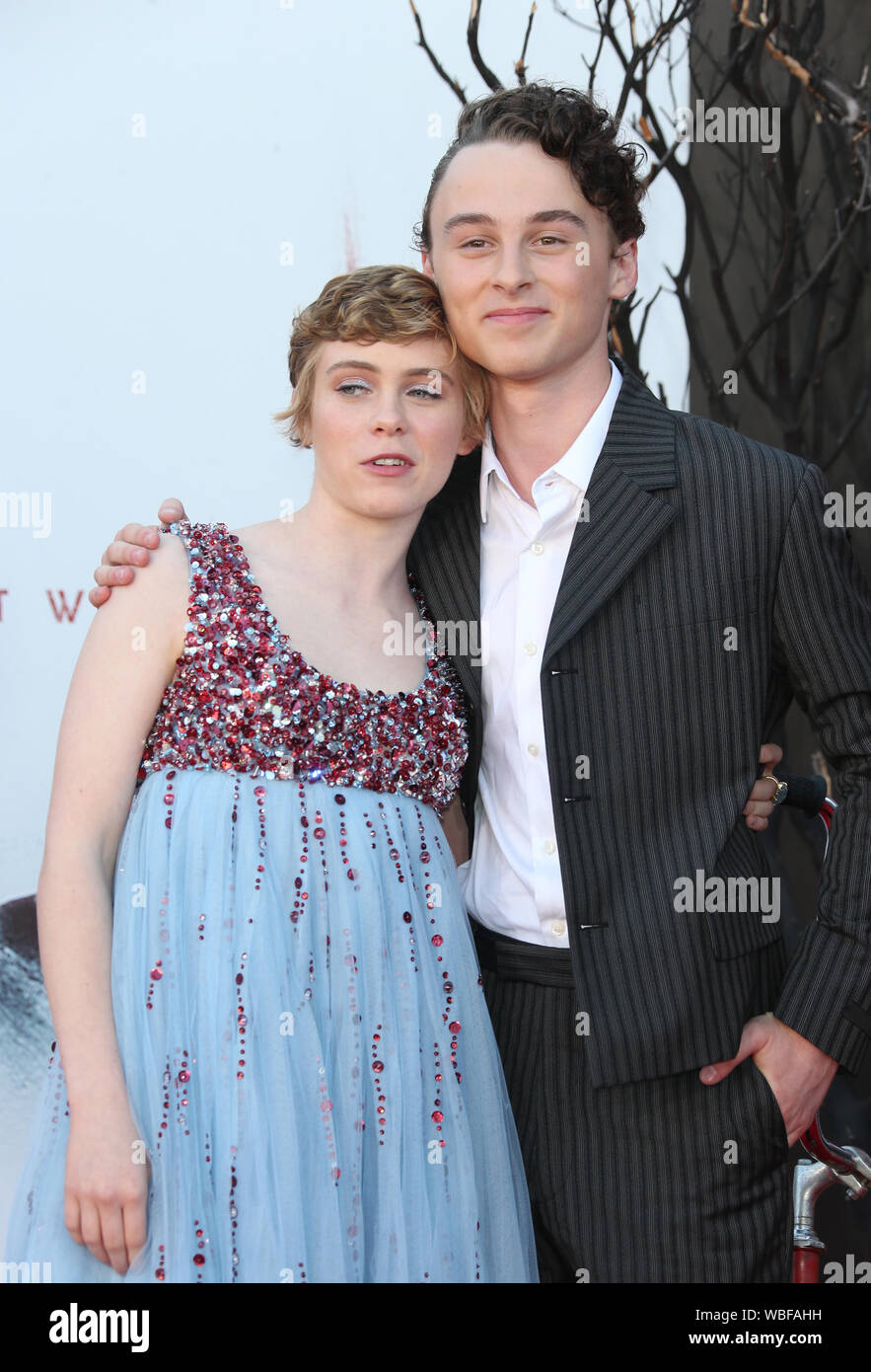 Westwood, Ca. 26th Aug, 2019. Sophia Lillis, Wyatt Oleff, at Premiere