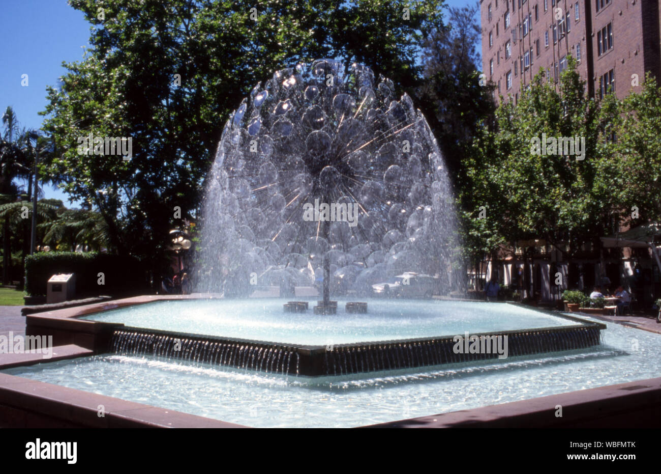 The El Alamein Fountain in King Cross was designed by Robert Woodward. It opened in 1961 a