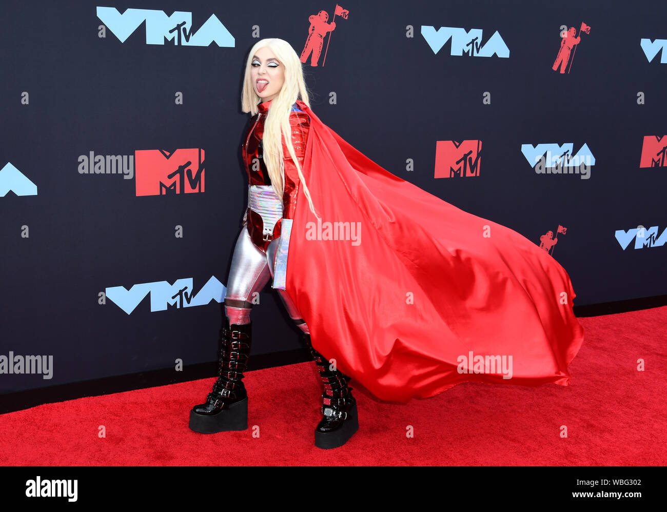 Ava Max attending the MTV Video Music Awards 2019 held at the Prudential Center in Newark, New Jersey. Stock Photo