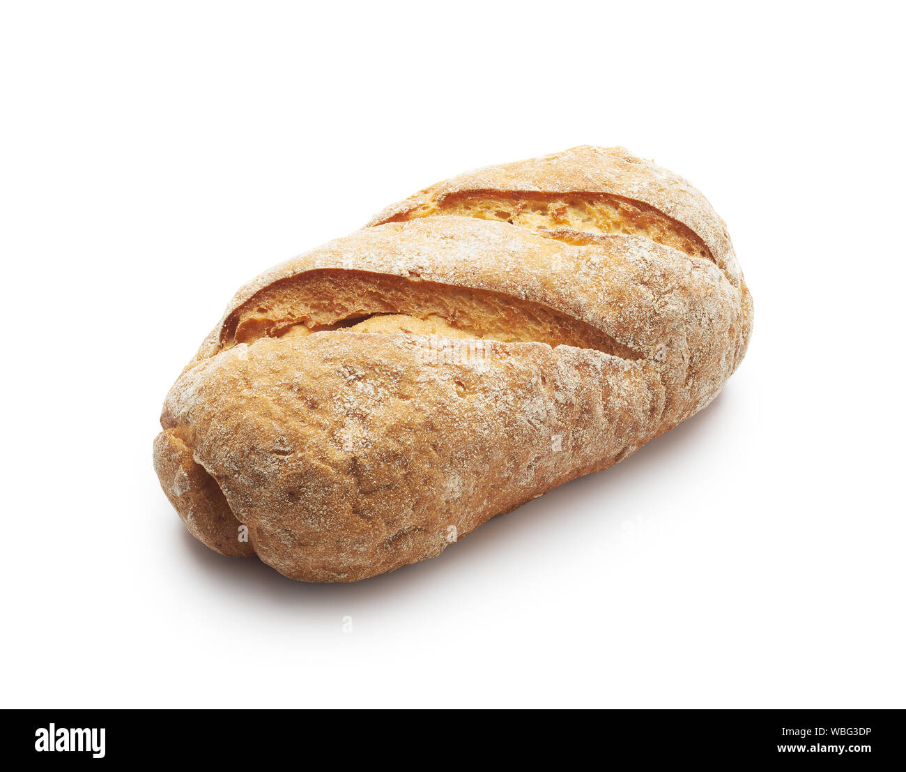 Whole grain gluten free bread isolated on white background Stock Photo