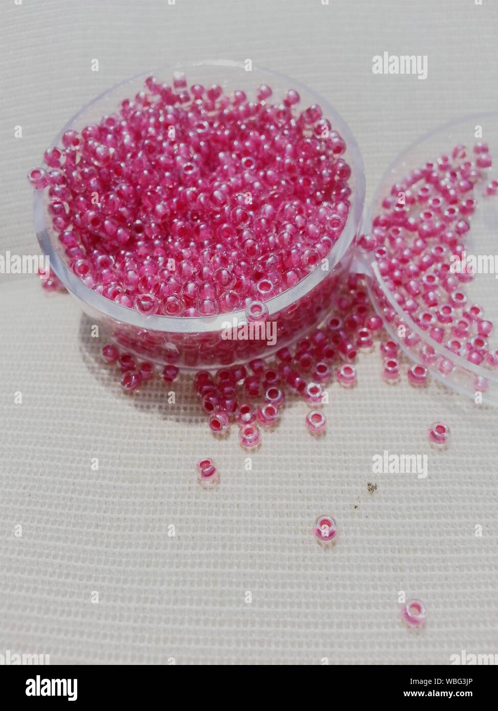 Pink pearls hi-res stock photography 