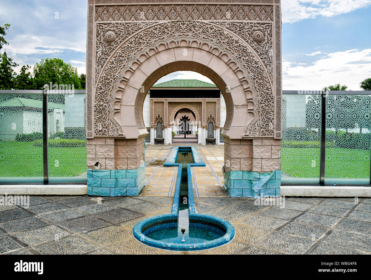 Beautiful Architecture Design Of Astaka Morocco Or Morocco Pavilion In Putrajaya Malaysia Stock Photo Alamy