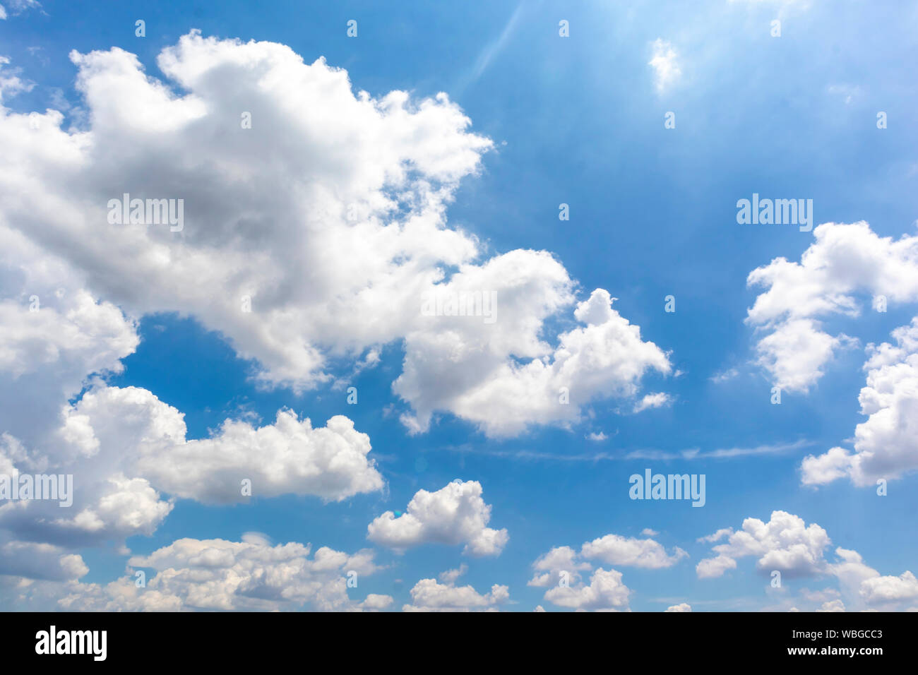Beautiful blue sky with cloudy background and texture Stock Photo - Alamy