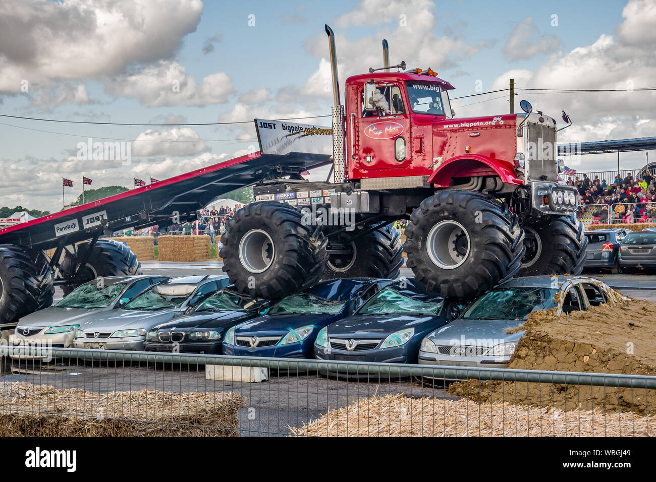 SMASHING CARS WITH REAL LIFE MONSTER TRUCKS!