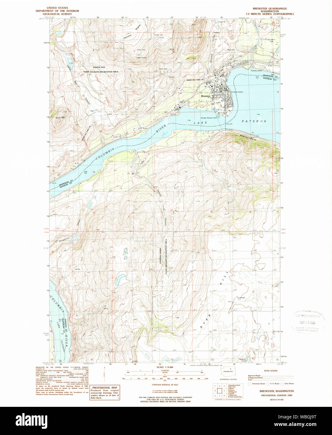 Map of brewster washington hires stock photography and images Alamy