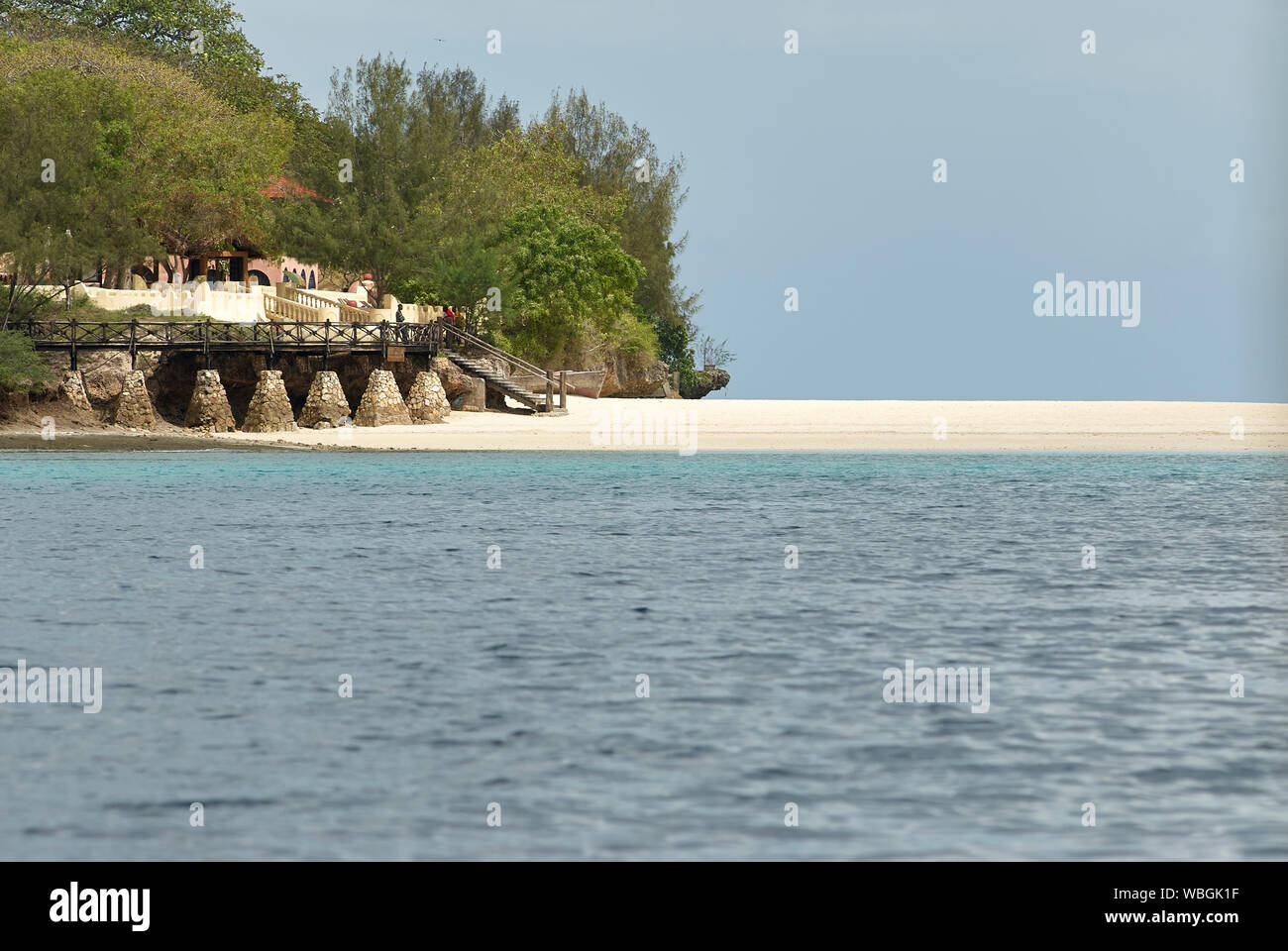 The 'how-terminal' on Prison Island or Changuu Island as it is also called (Zanzibar) Stock Photo