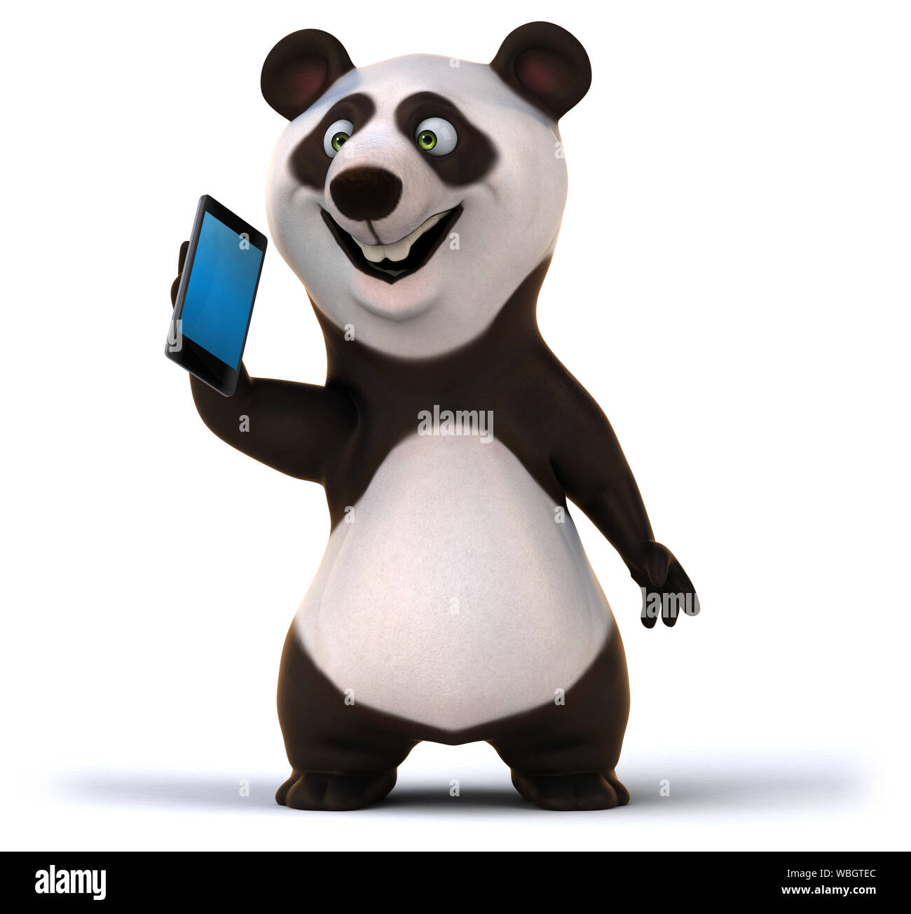 Fun Panda - 3D Illustration Stock Photo - Alamy