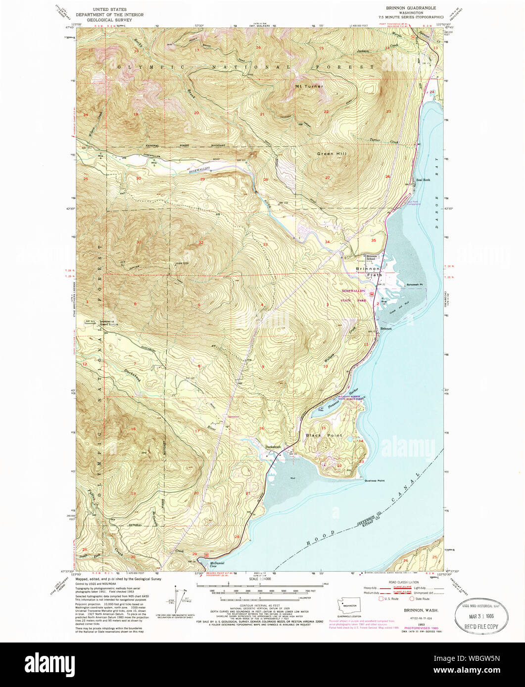 Map of brinnon washington hires stock photography and images Alamy