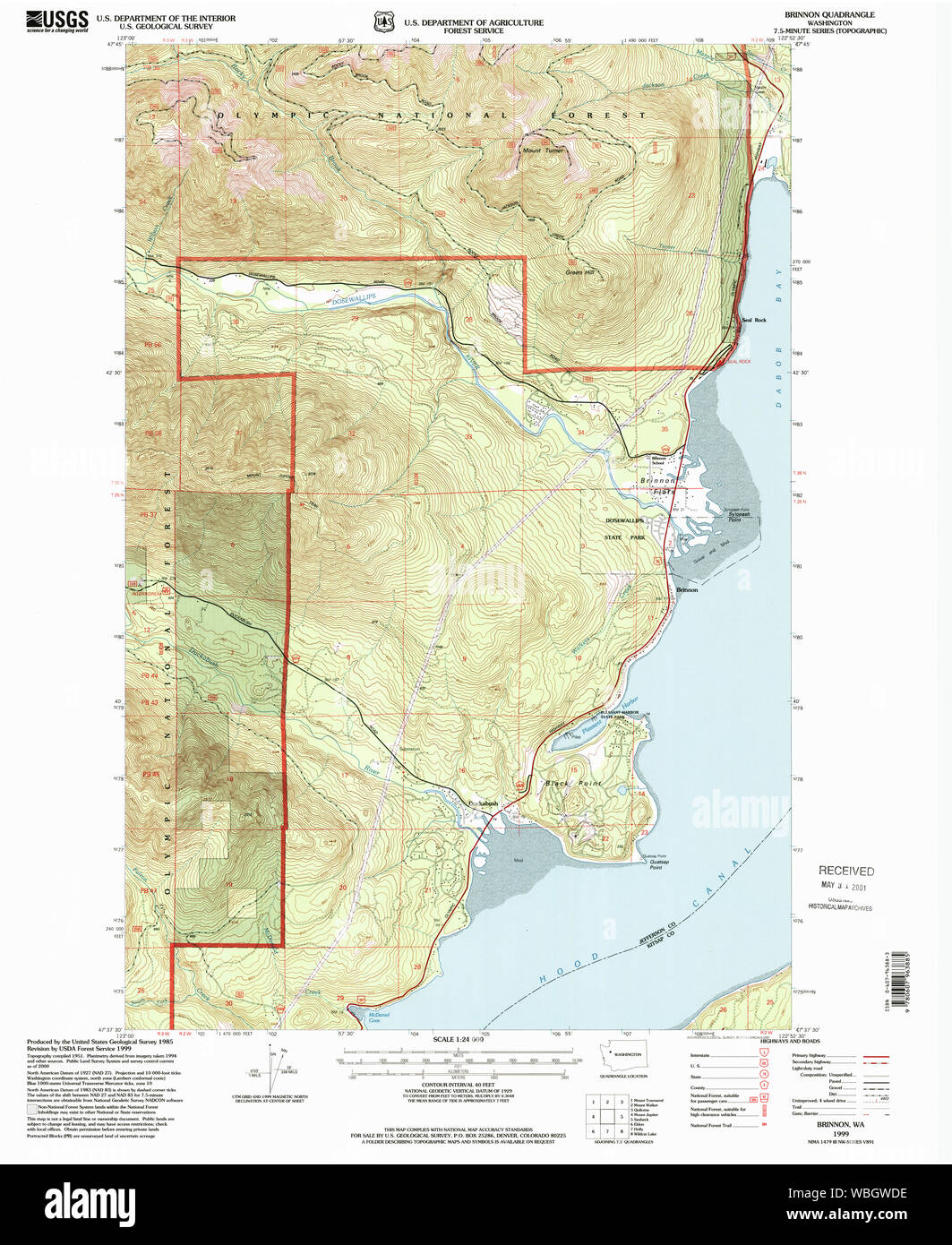 Brinnon washington state map hires stock photography and images Alamy