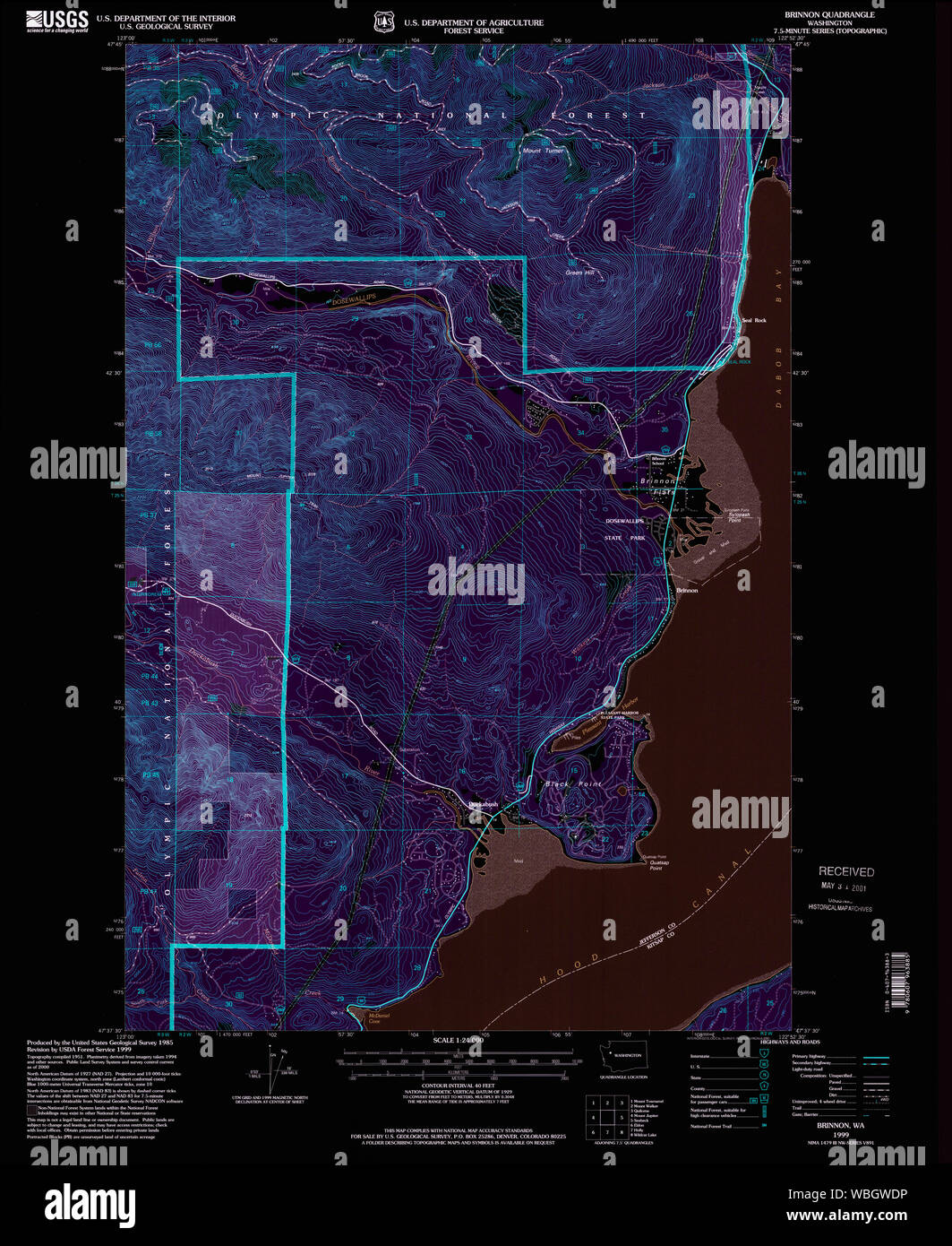 Map of brinnon washington hires stock photography and images Alamy