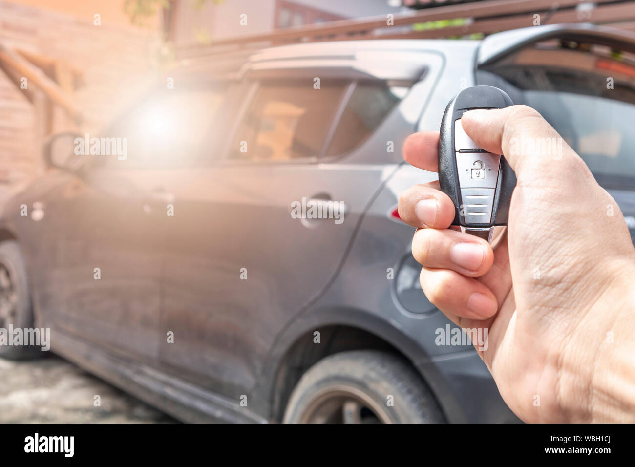Men pushing a car hires stock photography and images Alamy