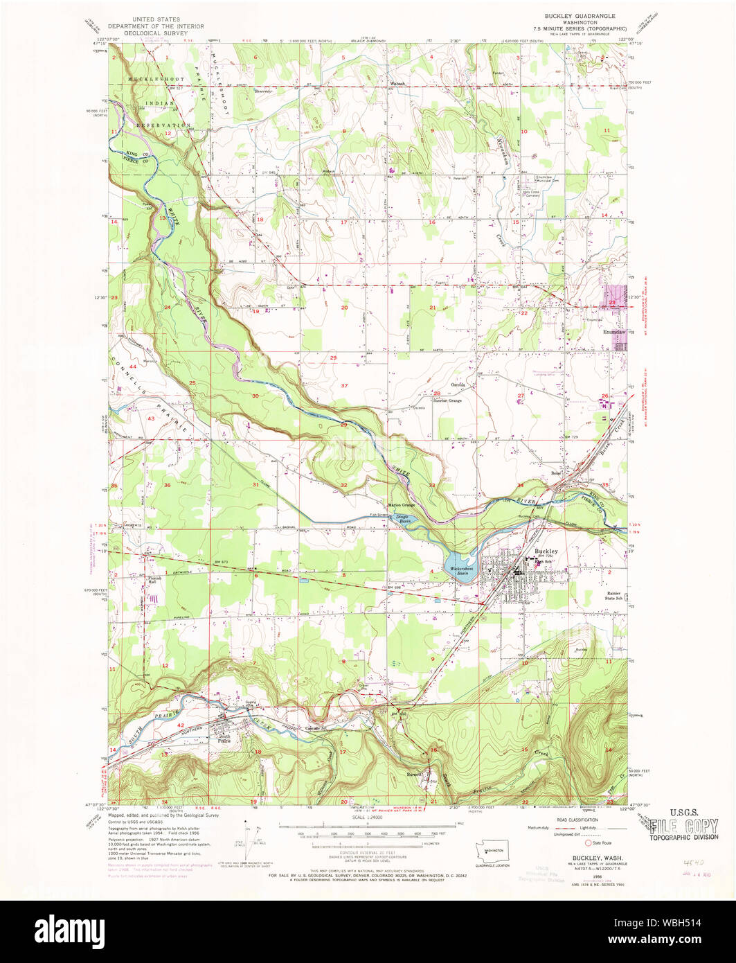 Buckley washington state map Cut Out Stock Images & Pictures Alamy