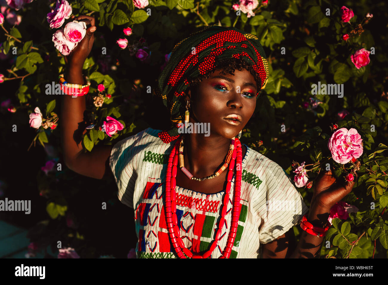 African woman beauty close up hi-res stock photography and images - Alamy