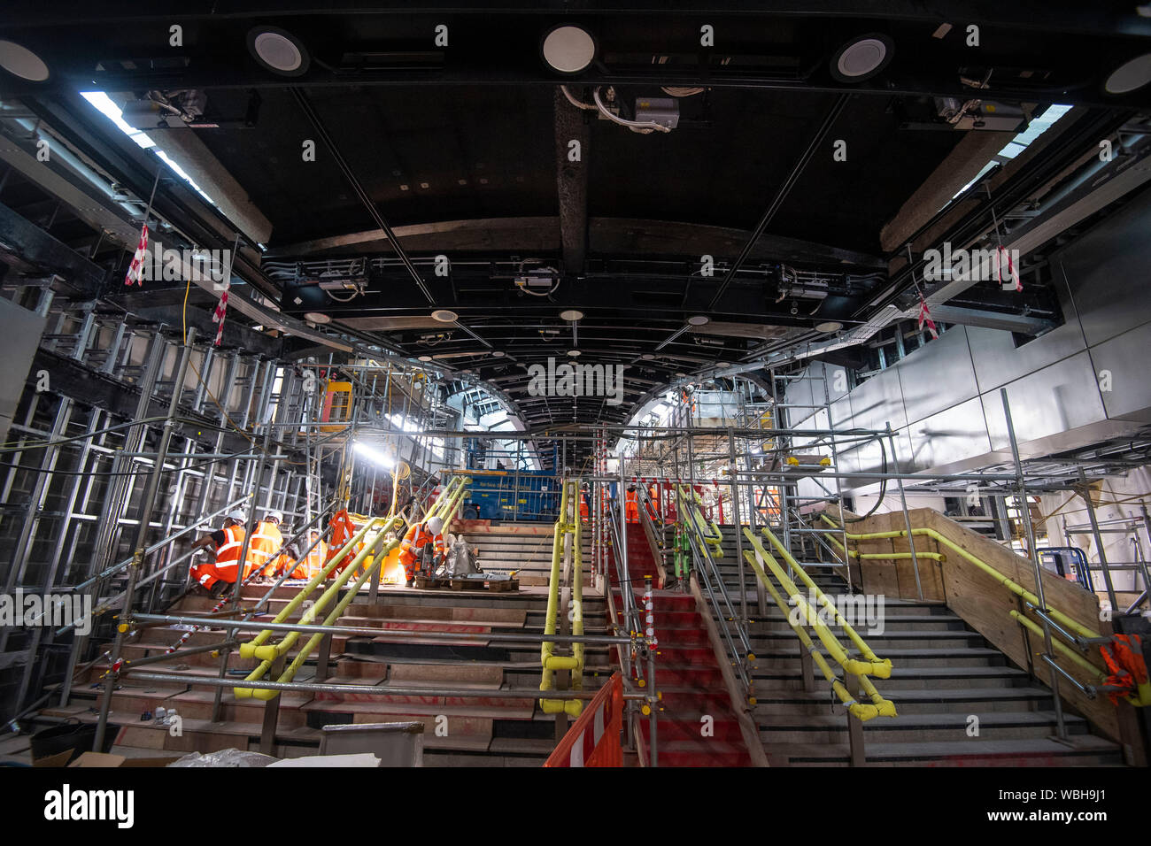 The entrance hall for the new Elizabeth Line at Whitechapel station in ...