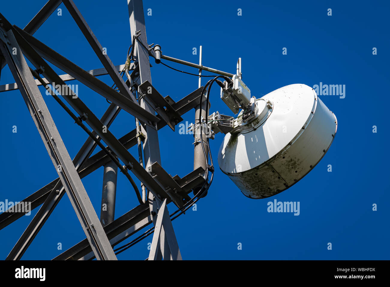 Overhead Electricity and Telephone Communication Utility Poles and