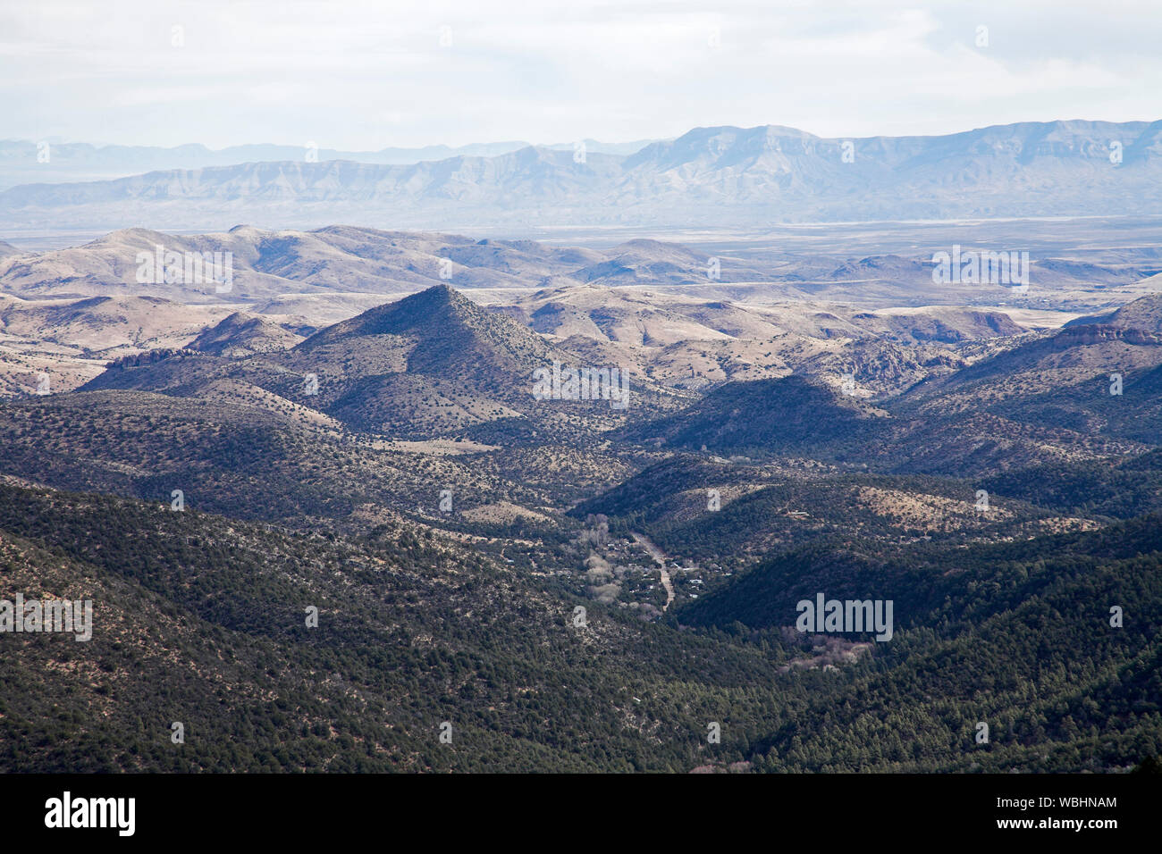 View eastwards from Emory Pass New Mexico USA Stock Photo
