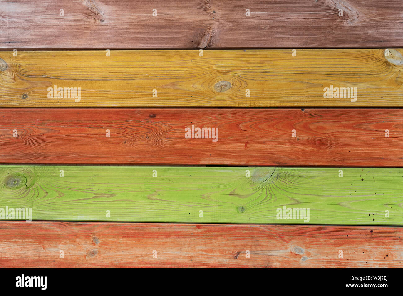 Colored Painted Board Wooden Plank Desk Surface Texture Stock
