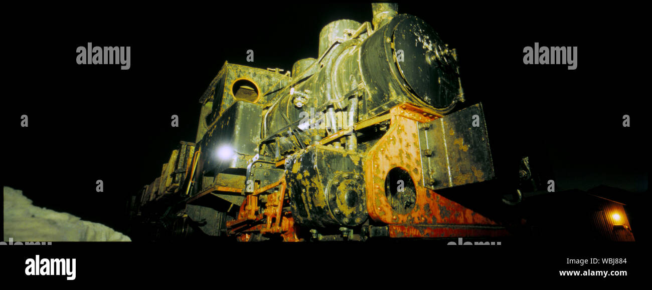 Night steam train hi-res stock photography and images - Alamy